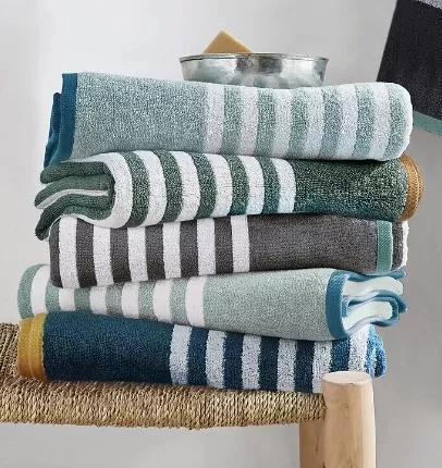 Serviette rayée pour Airbnb