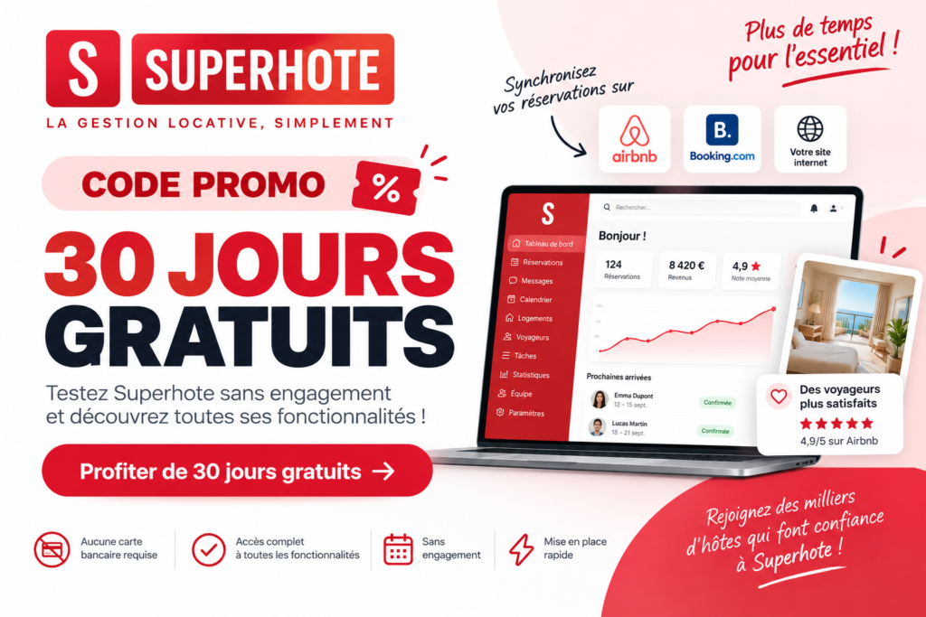 Code promo superhote 30 jours