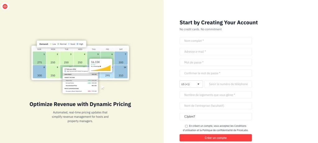 Inscription Pricelabs